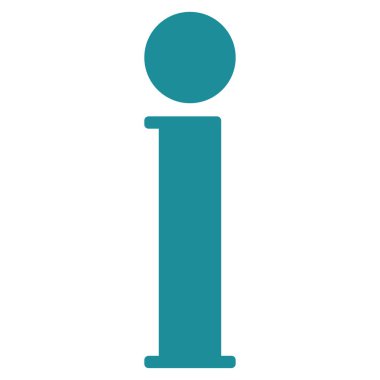 Bilgi düz vektör simgesi