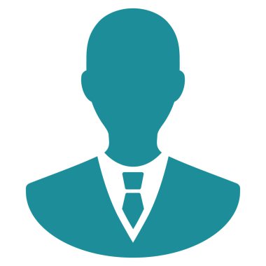 Yöneticisi düz vektör simgesi