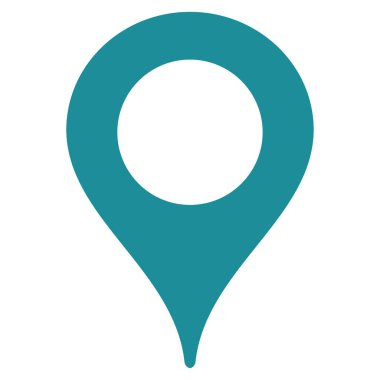 Harita işaretleyici düz vektör simgesi