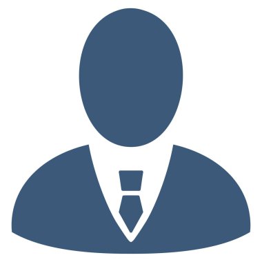 Patron düz vektör simgesi