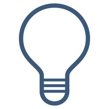 Ampul Düz Vektör Simgesi