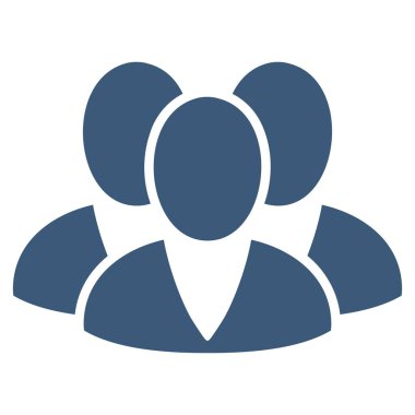 İstemciler düz vektör simgesi