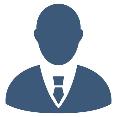 Yöneticisi düz vektör simgesi