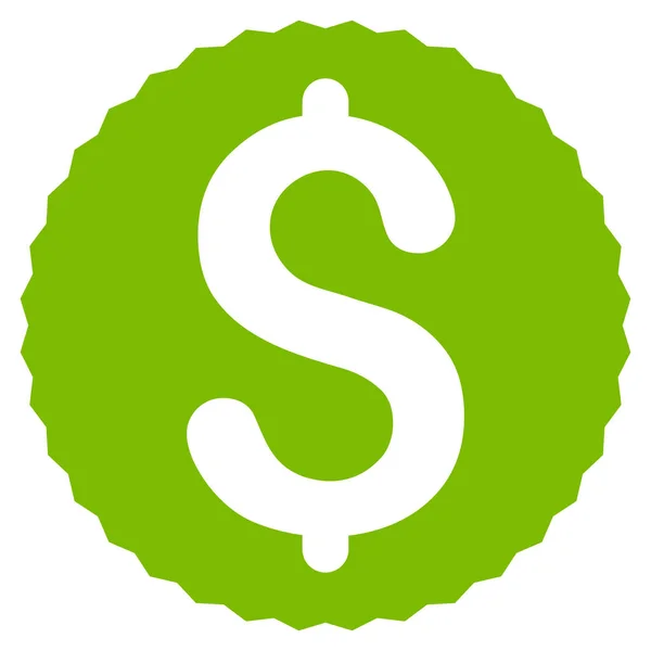 Dollar Coin Flat Vector Icon — Stock Vector