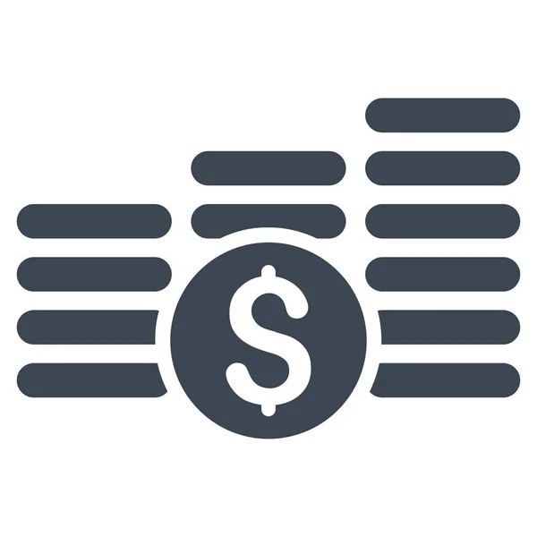 Finances Icône vectorielle plate — Image vectorielle