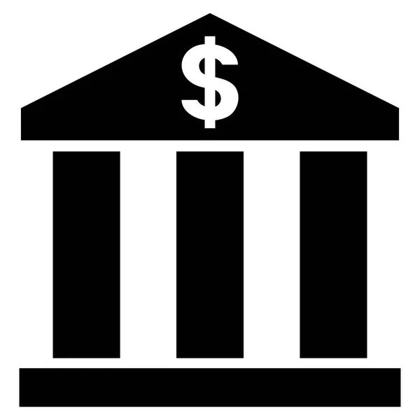 Budynek banku płaski wektor ikona — Wektor stockowy