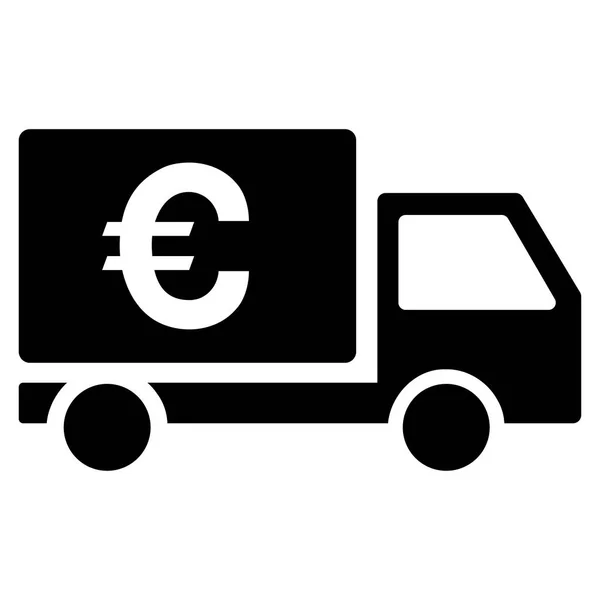 Euro Shipment Flat Vector Icon — Stock Vector