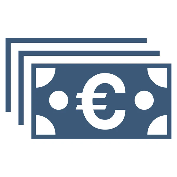 Euro Notas Flat Vector Icon —  Vetores de Stock