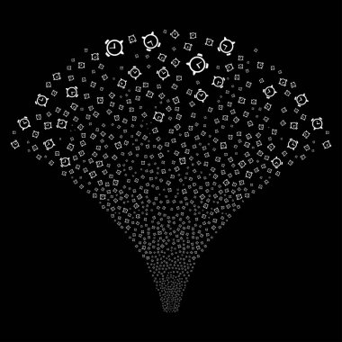 Kaynak akışı çalar saat simgeleri