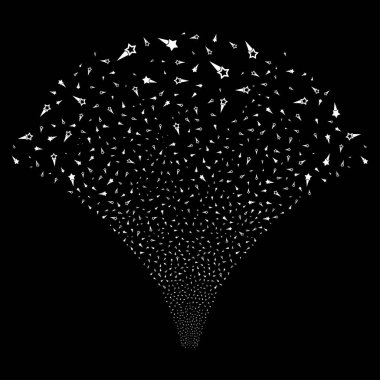 Kaynak akışı konfeti yıldız kutsal kişilerin resmi