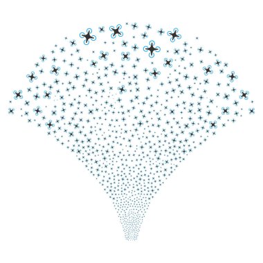 Kaynak akışı hava dron simgeleri