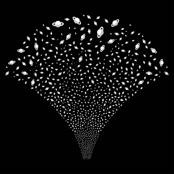 Kaynak akışı gezegen Satürn simgeleri