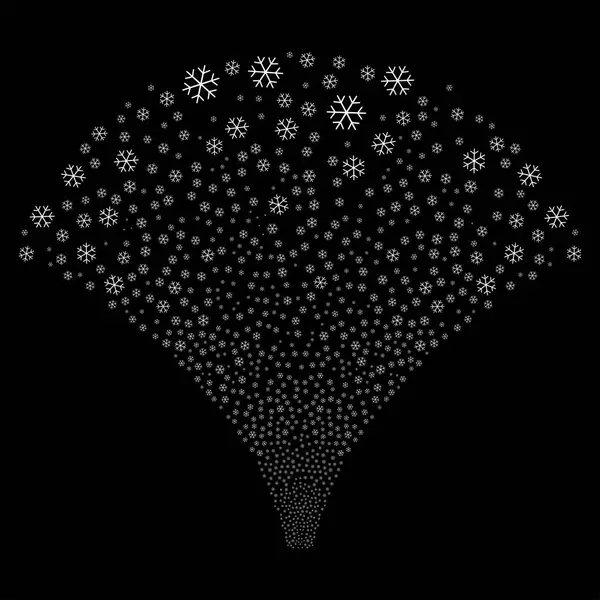 Flux source d'icônes de flocon de neige — Image vectorielle