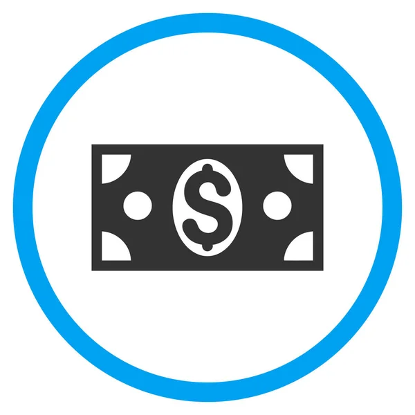 Dollar sedel rundade vektor symbol — Stock vektor