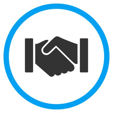 İlişki karşılıklı yuvarlak vektör simgesi