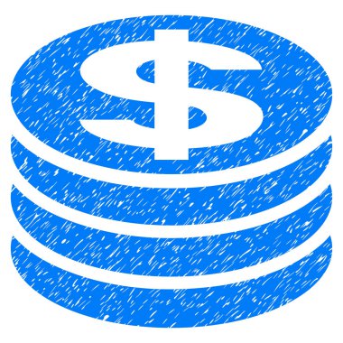 Dolar sikke sütun Grunge simgesi