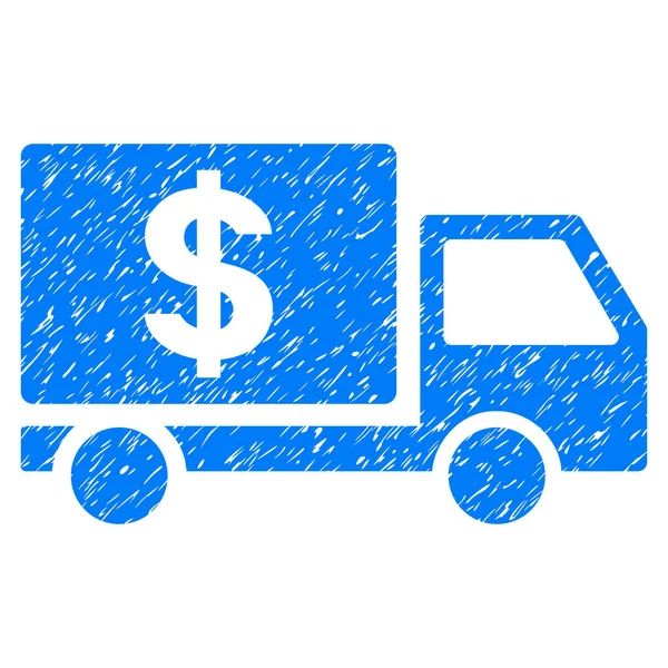 Ícone de Grunge de entrega de dólar —  Vetores de Stock