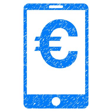 Euro mobil denge Grunge simgesi