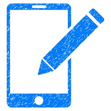Smartphone düzenleme kalem Grunge simgesi