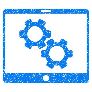 Tablet ayarları Gears Grunge simgesi