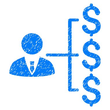 Bankacı ödemeler Grunge simgesi