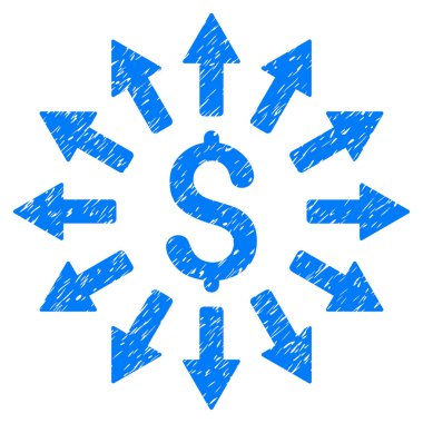 Para dağıtım Grunge simgesi