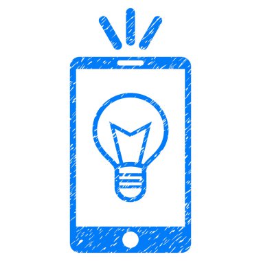 Mobil lamba ışık Grunge simgesi