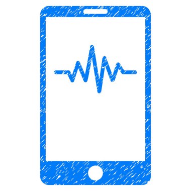 Telefon sinyal grafik Grunge simgesi