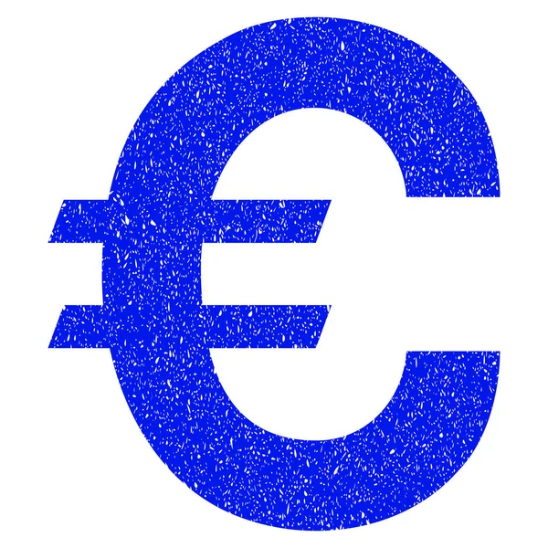 Euro Symbol Grunge Icon — Stock Vector