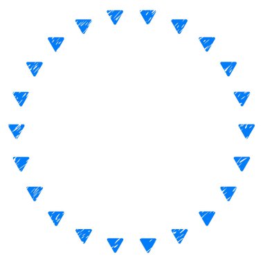 Noktalı çember Grunge simgesi