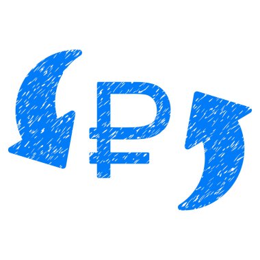 Update Rublesi denge Grunge simgesi