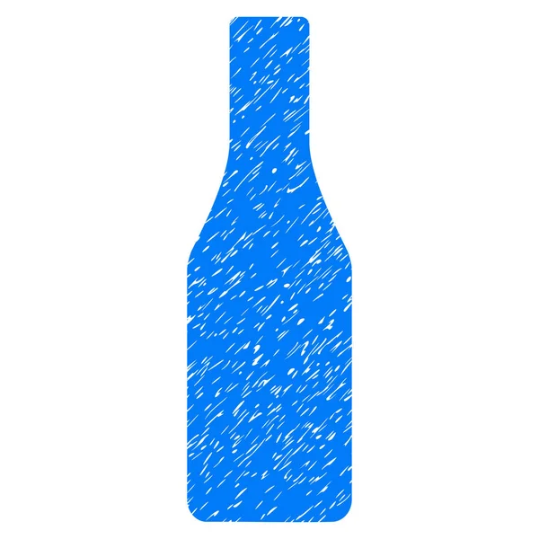Bierflaschen-Grunge-Ikone — Stockvektor