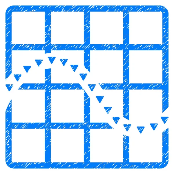Graphique fonctionnel pointillé Icône Grunge — Image vectorielle