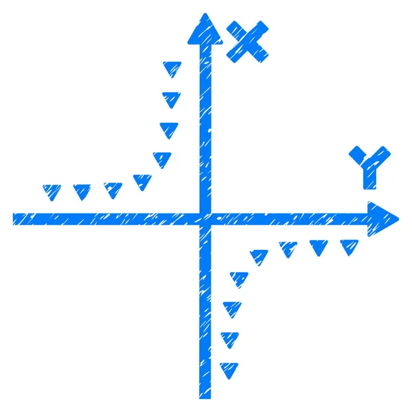Икона гранжа Гиперболы — стоковый вектор