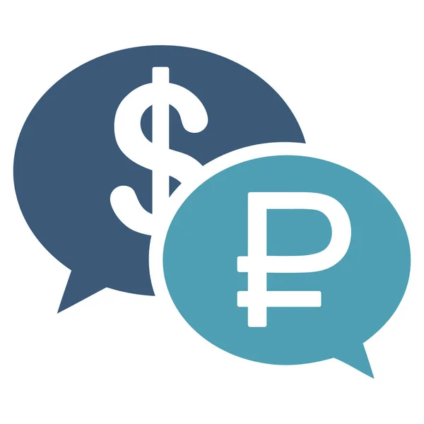 Rouble Dollar Transaction Icon — Stock Vector