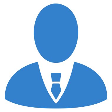 Patron düz vektör simgesi