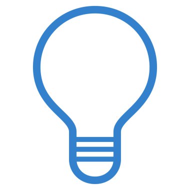 Ampul Düz Vektör Simgesi