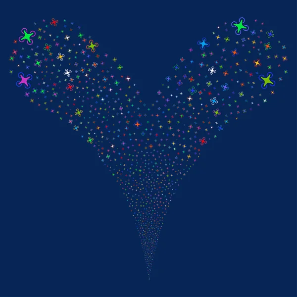 Hava dron çeşme akımı