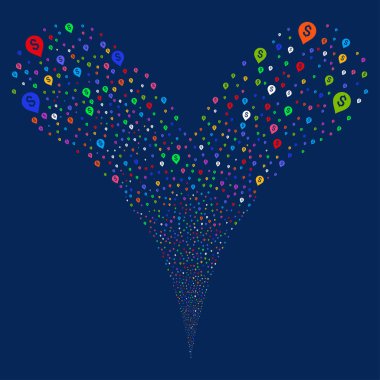 Bankacılık harita işaretleyici çeşme Stream