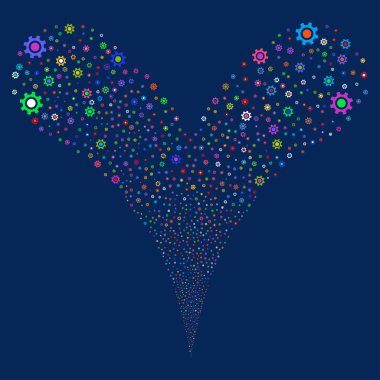 Karikatür çeşme dere