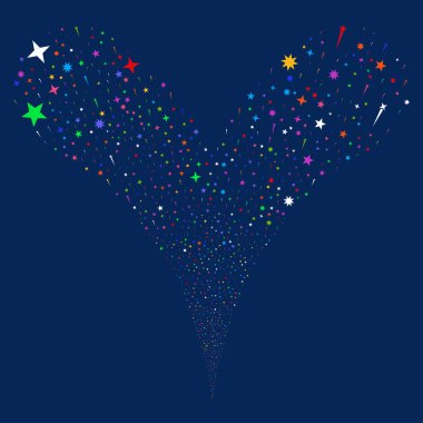 Konfeti yıldız çeşme dere