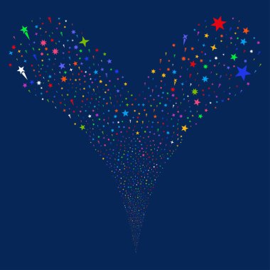 Konfeti yıldız çeşme dere