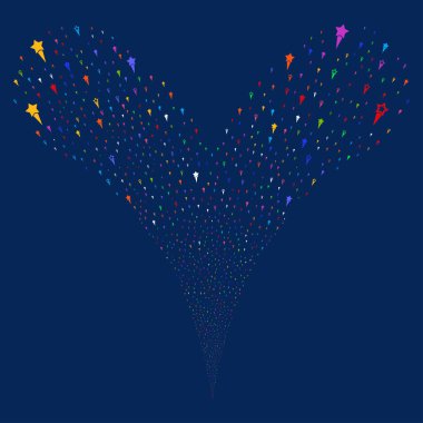 Konfeti yıldız çeşme dere