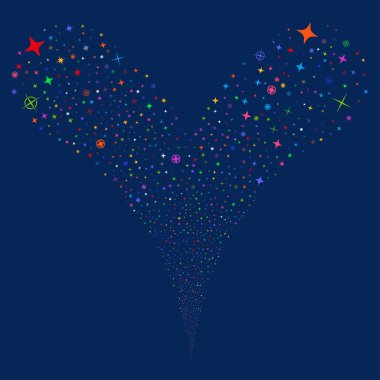 Konfeti yıldız çeşme dere