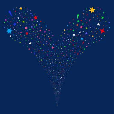 Konfeti yıldız çeşme dere