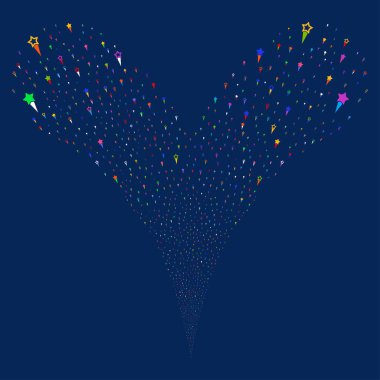 Konfeti yıldız çeşme dere