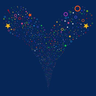 Konfeti yıldız çeşme dere