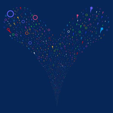 Konfeti yıldız çeşme dere