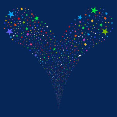 Konfeti yıldız çeşme dere