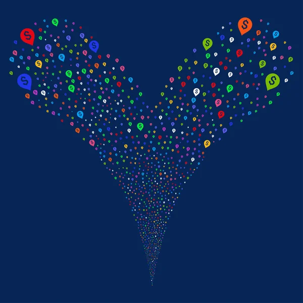 Bankacılık harita işaretleyici çeşme Stream